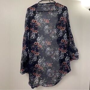 Cotton On sheer floral kimono cover up/cardigan